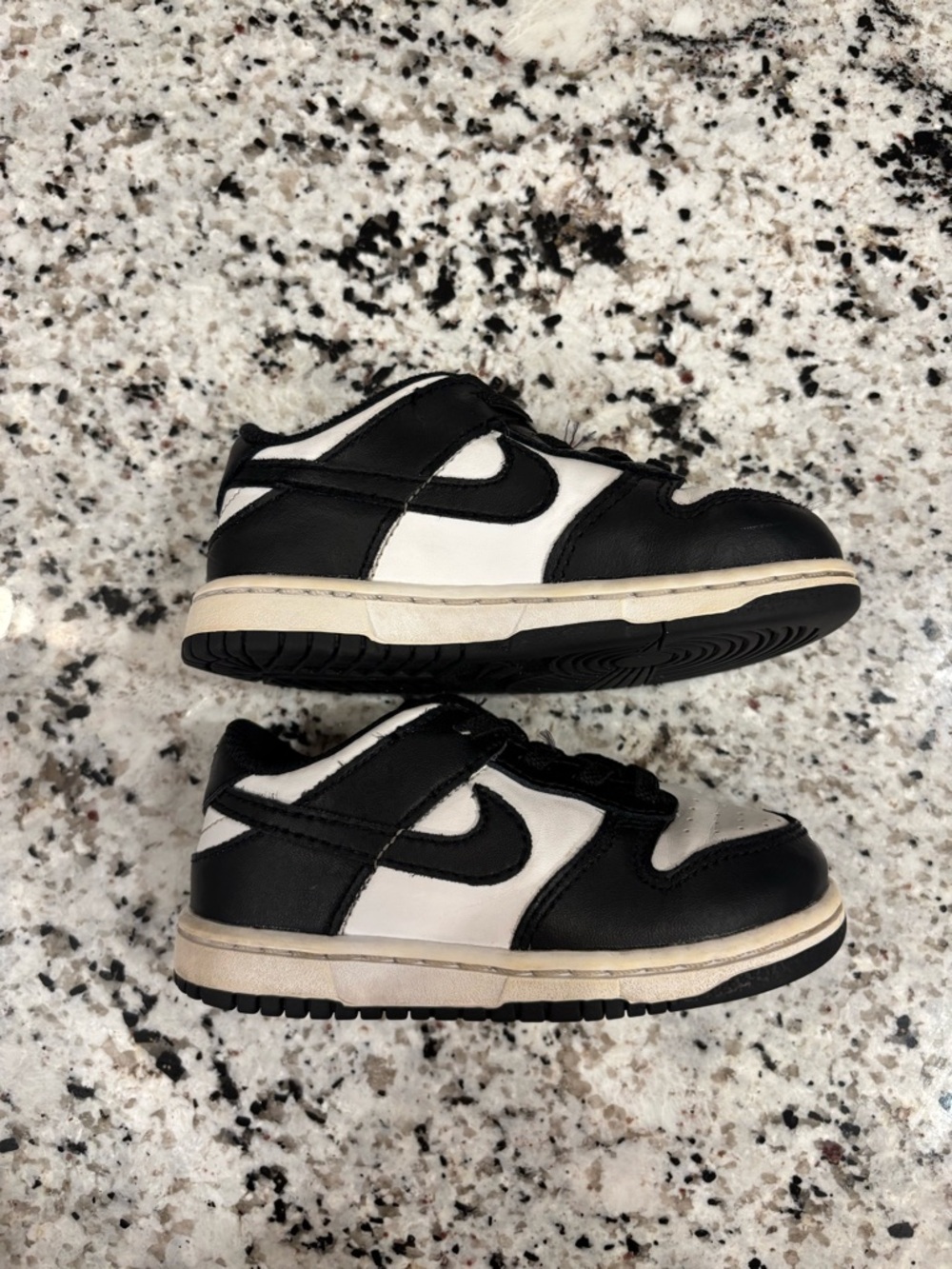 Nike Kids Black and White Low-Top Sneakers